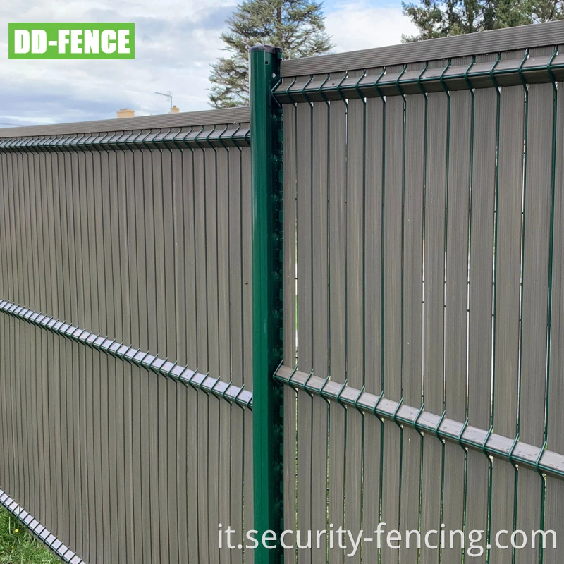 Fence a maglie saldata a forma di rivestimento in polvere per giardino esterno